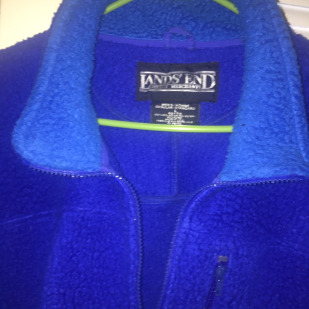 Lands End Fleece Jacket Sz L